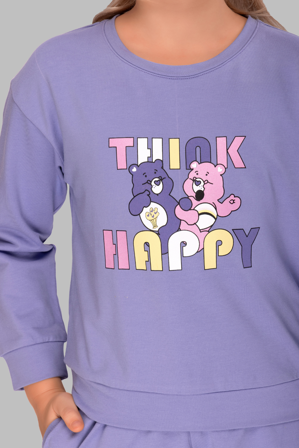 Purple Full Sleeves Track Suits For Girls