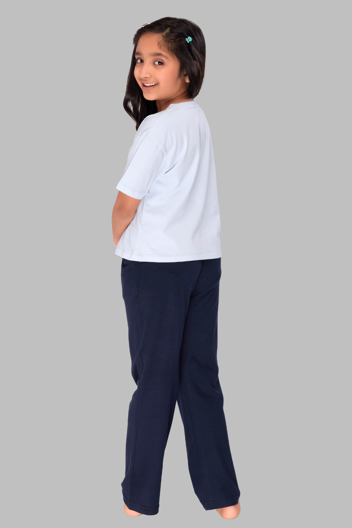 Bunny Top Pajama Set For Girls PJ 25015