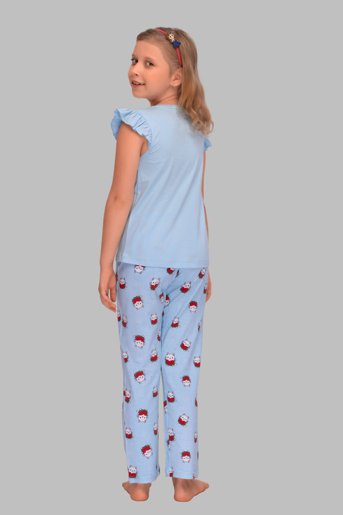 Kitty Watermelon Treat Top Pajama Set For Girls PJ 25016