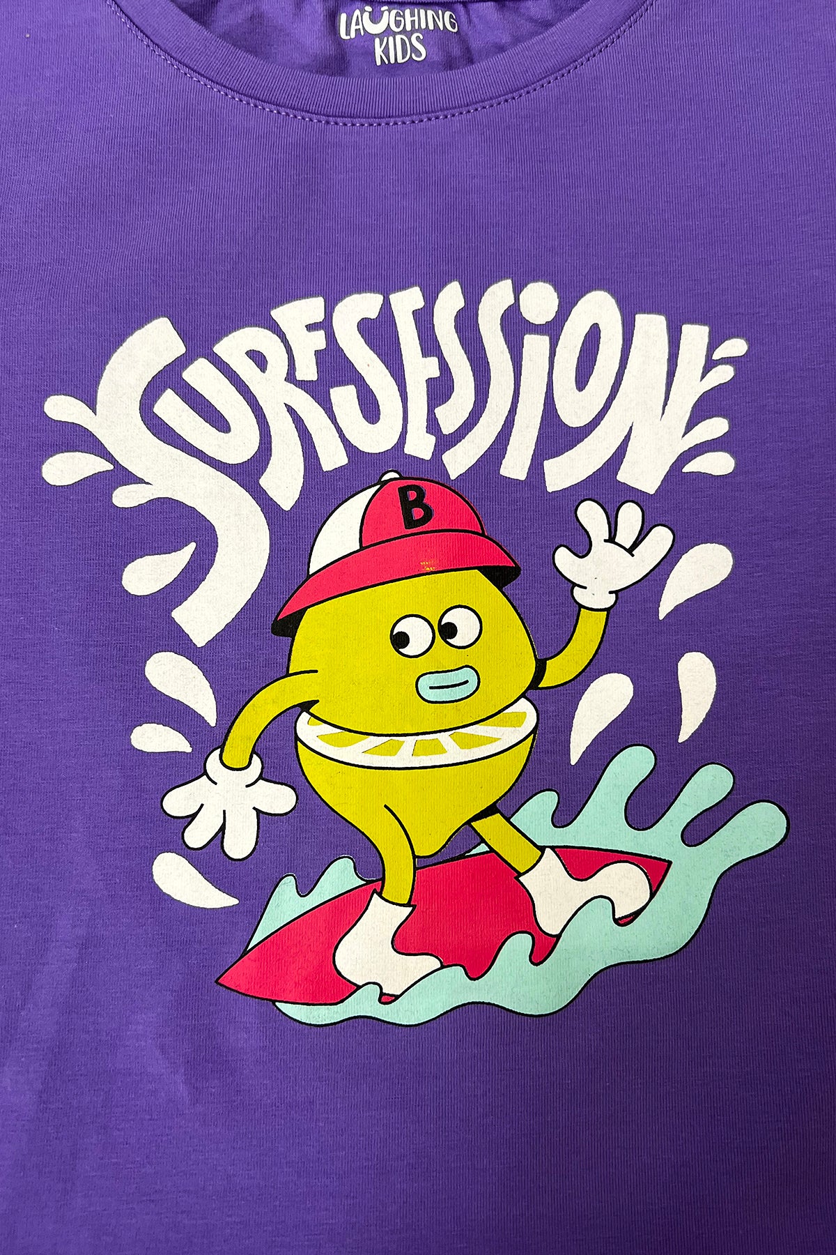 Purple Printed Shorts Set For Girls SH 25051