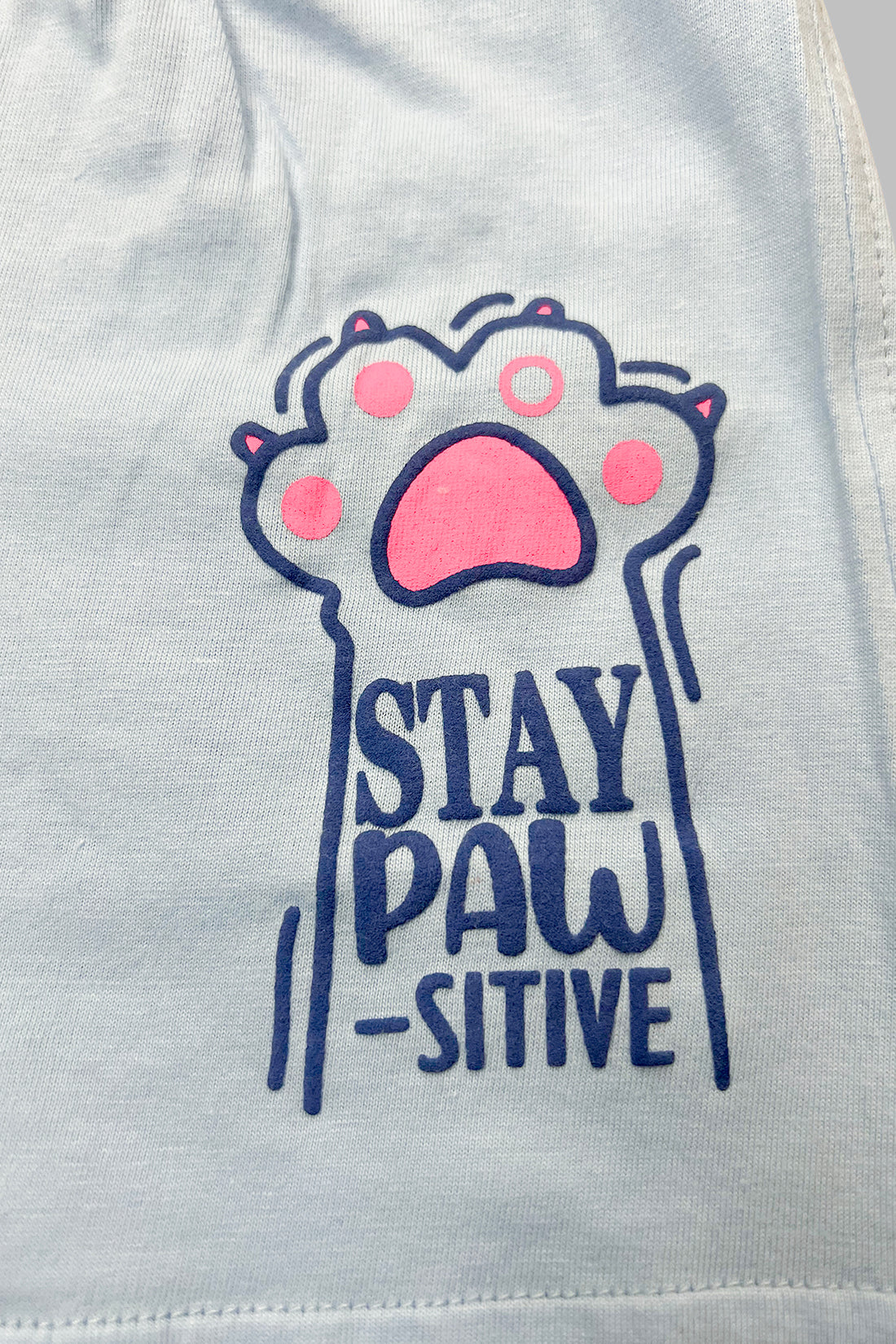 Lazy Kitty Shorts Set For Girls SH 25052