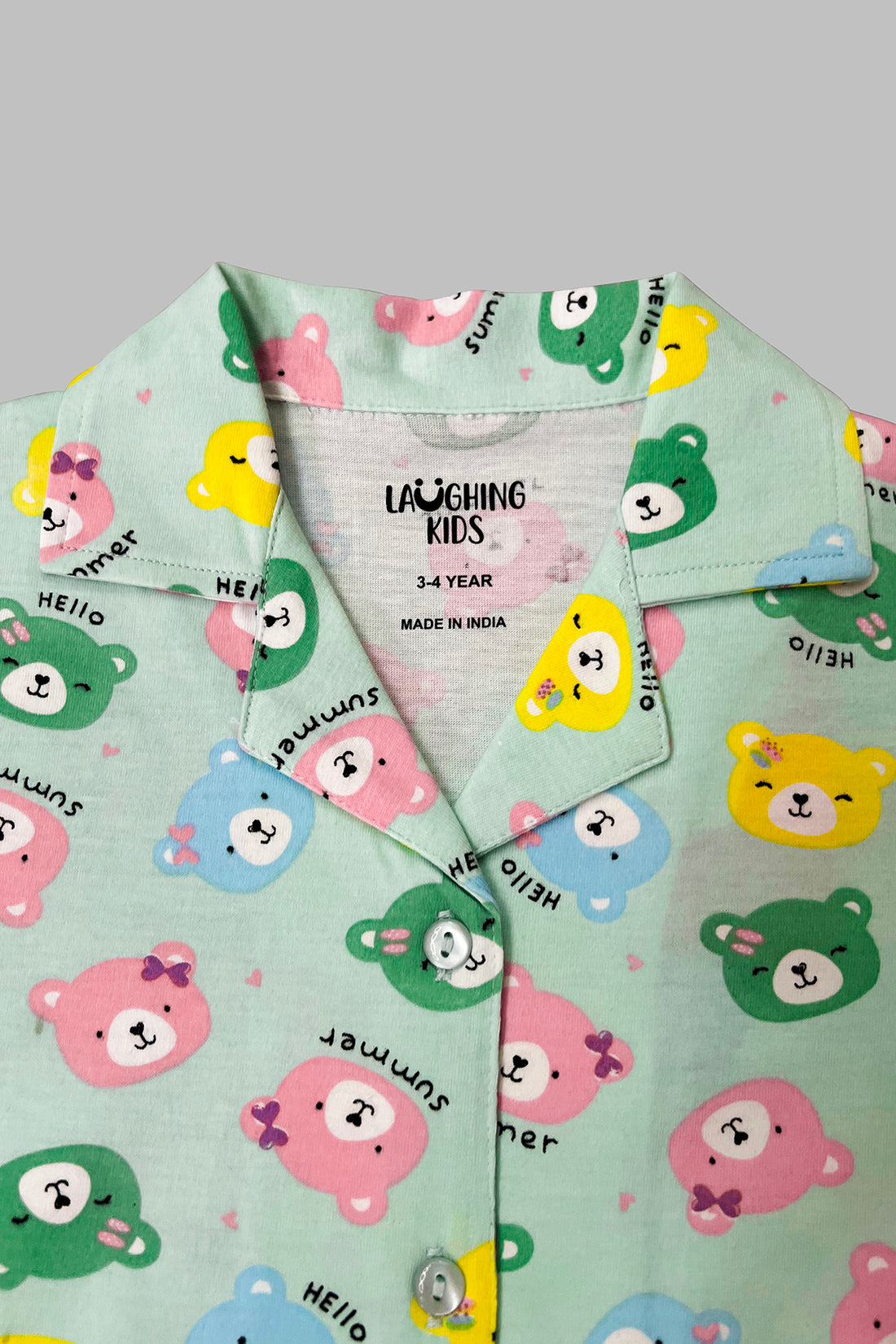 Teddy Bear Shirt And Shorts Sets For Girls CL 25100