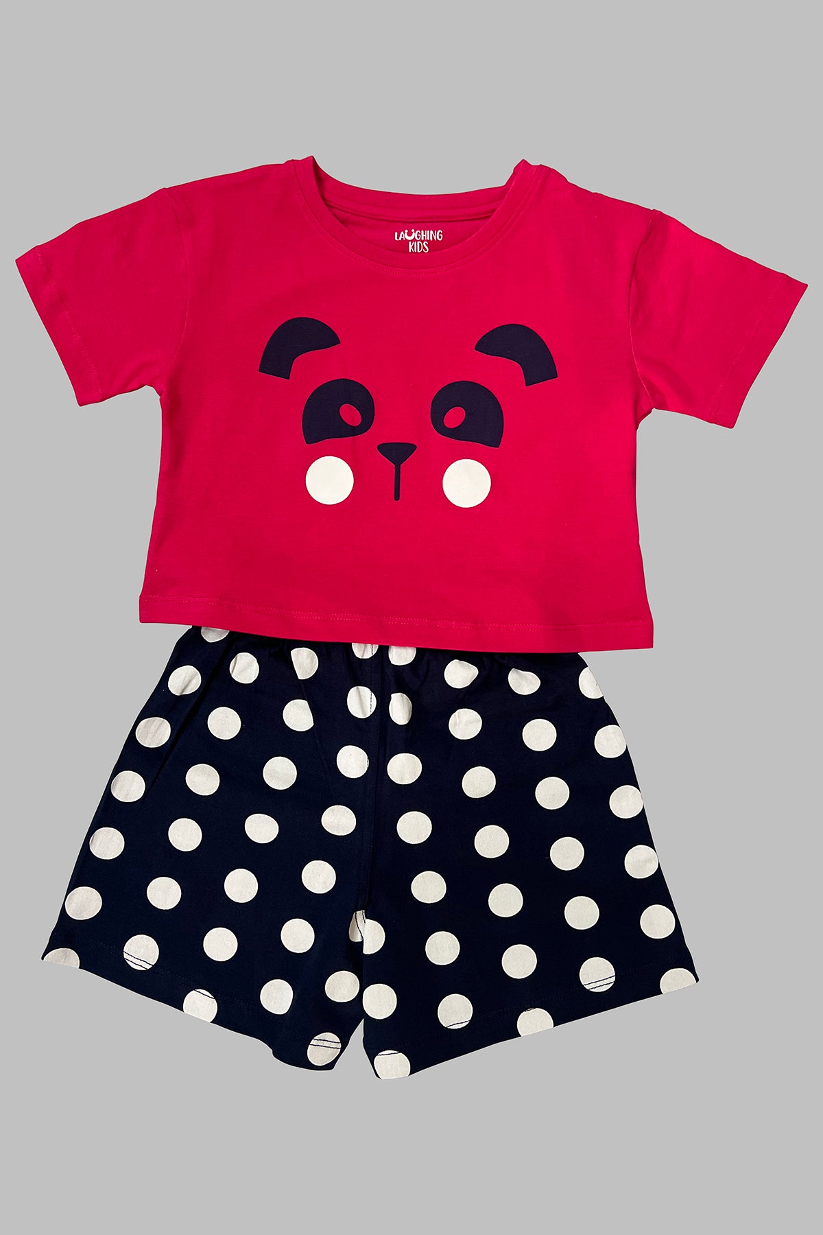 Red with Polka dots shorts