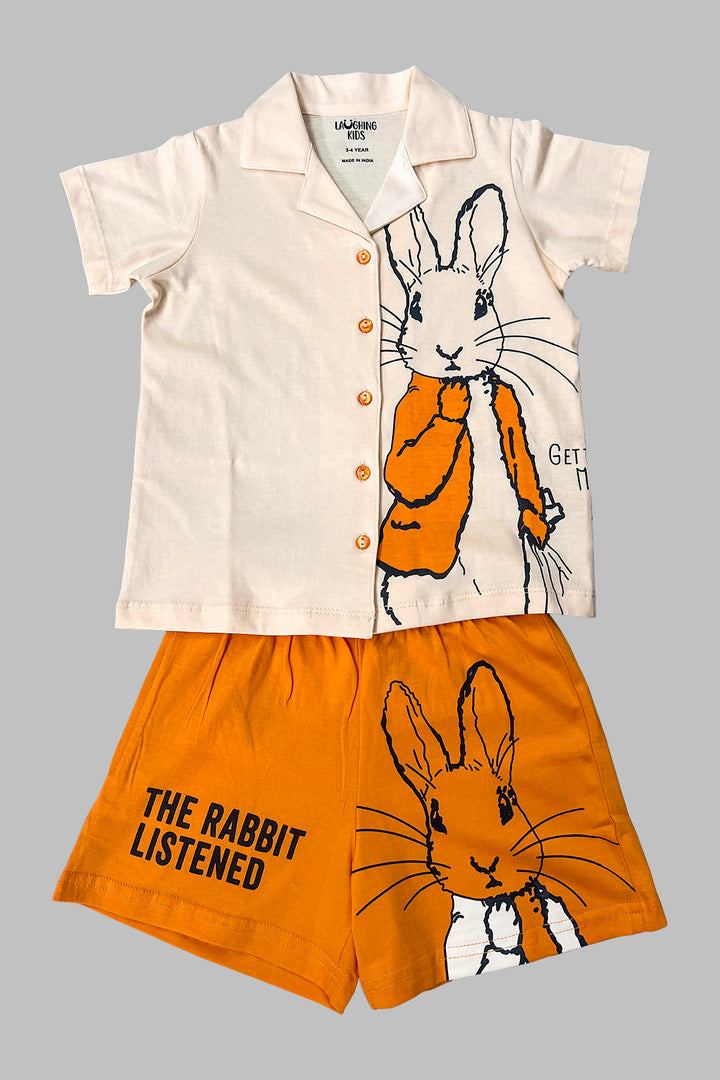 Funny Bunny Shirt And Shorts Sets For Girls