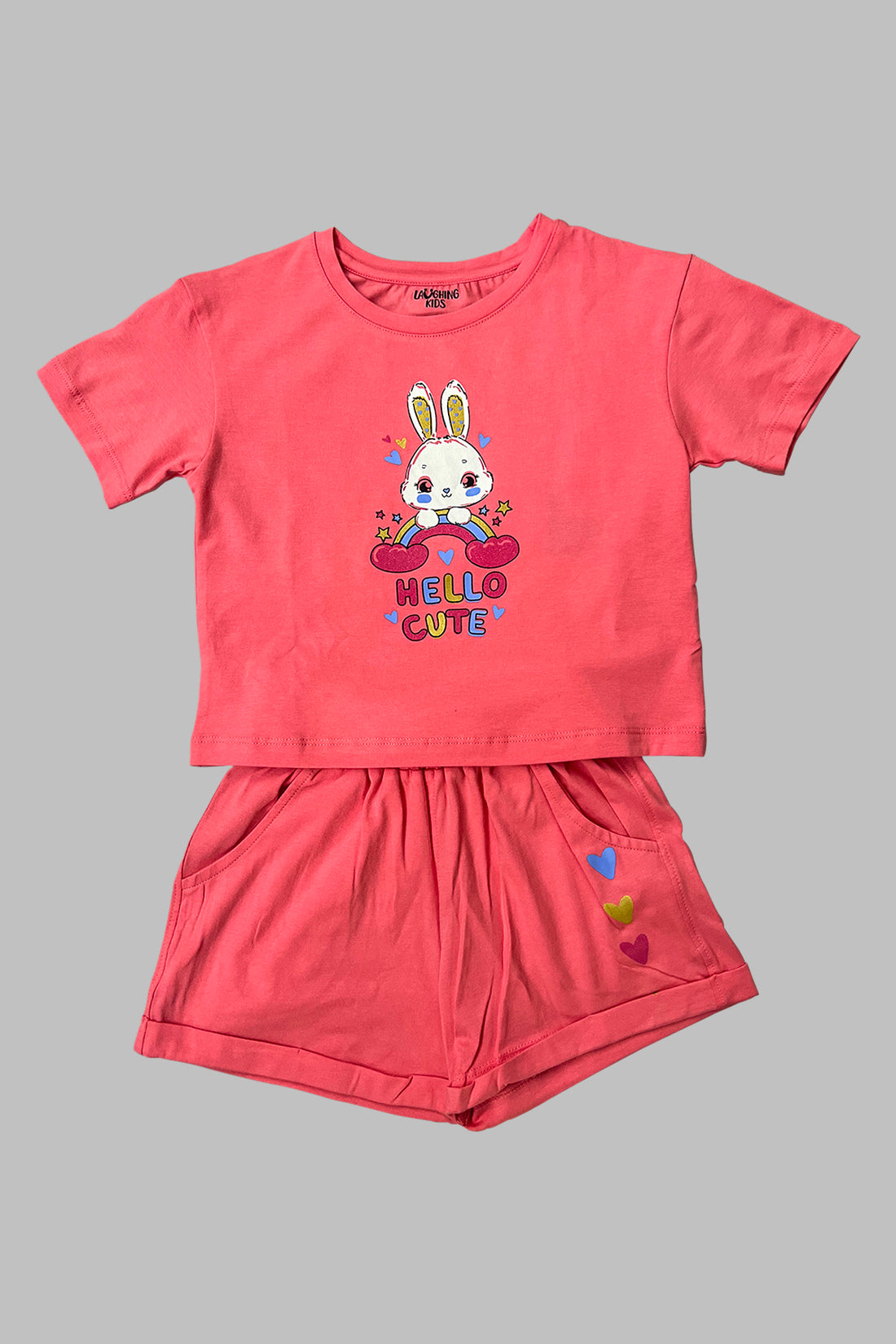 Funny Bunny Shorts Set For Girls SH 25044