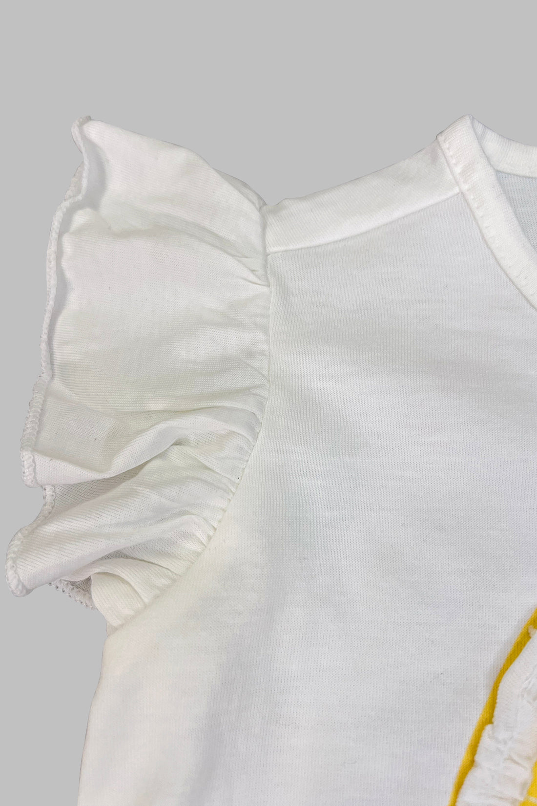 White Summer Special Shorts Set For Girls