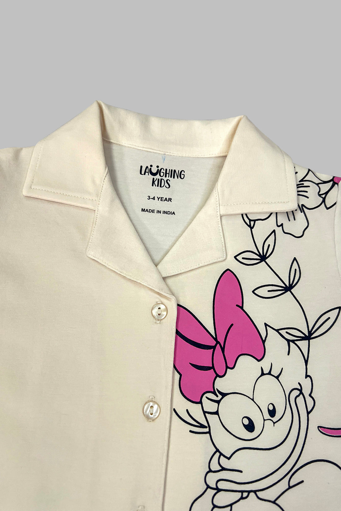 Duck Print Shirt And Shorts Sets For Girls CL 25101