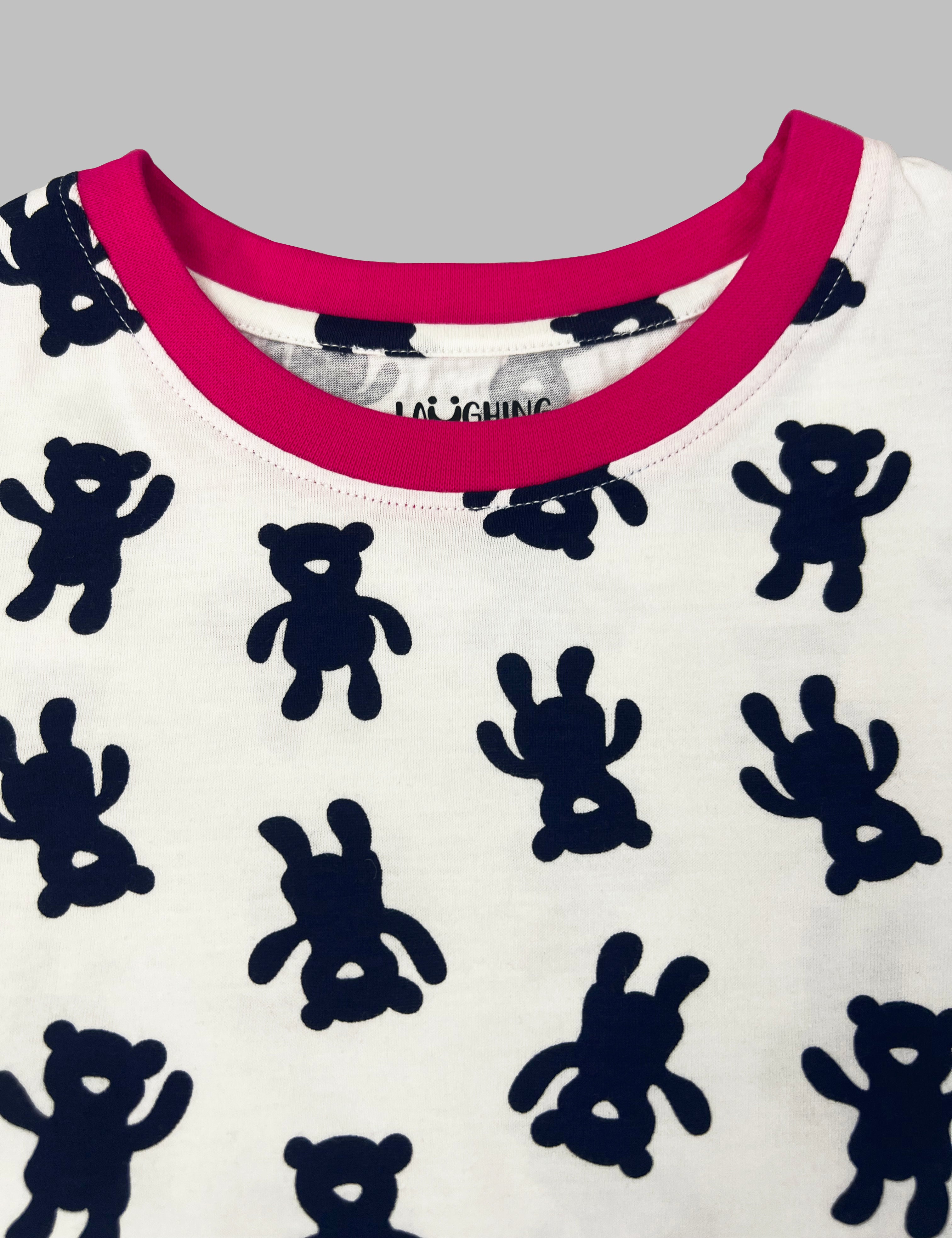 ABC Printed Shorts Set For Girls SH 25055