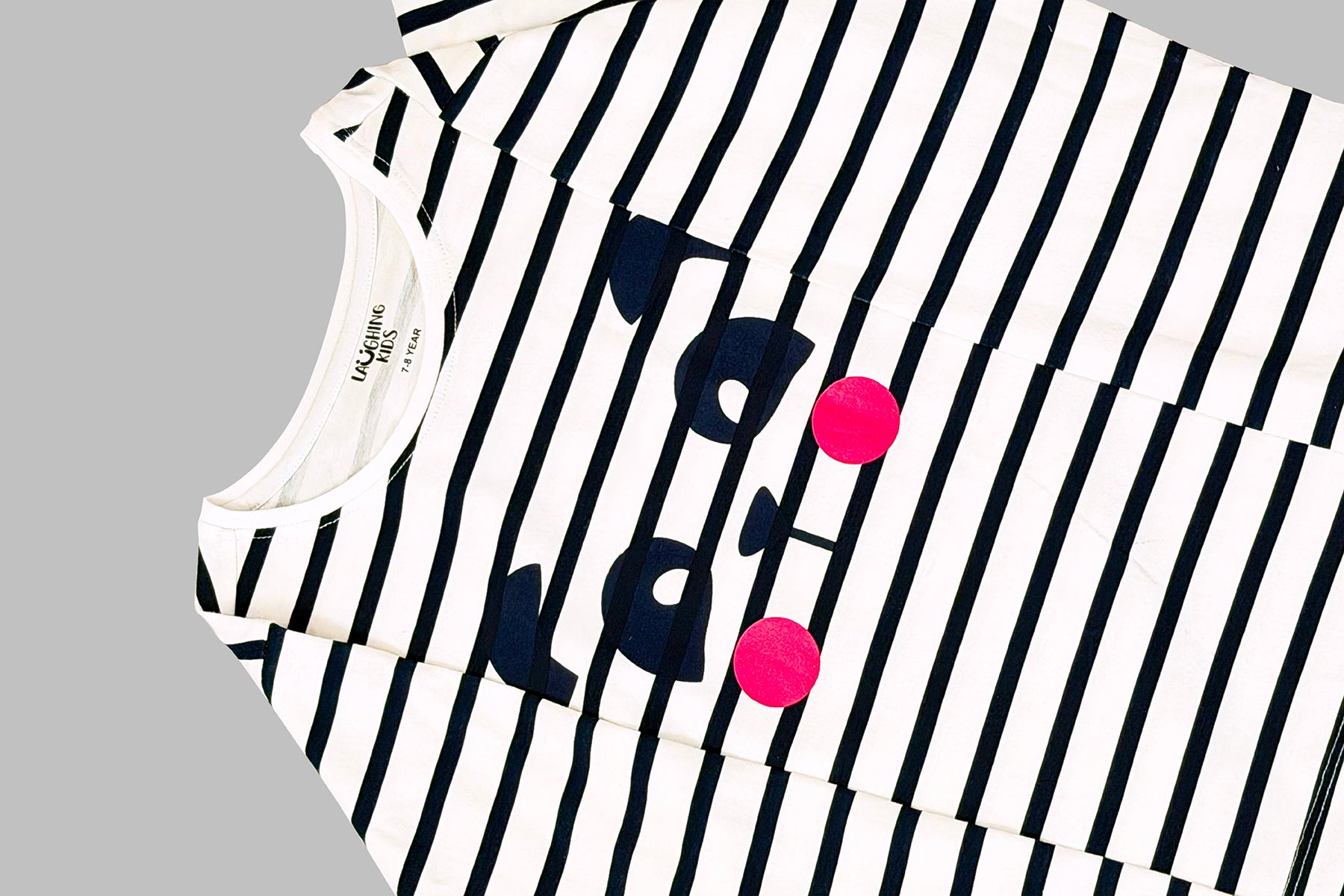 Polka Dot Stripes Cozy Nightsuits Top Pajama Set For Girls CZ 25025