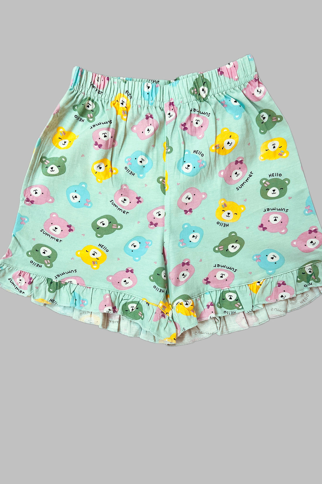 Teddy Bear Shirt And Shorts Sets For Girls CL 25100
