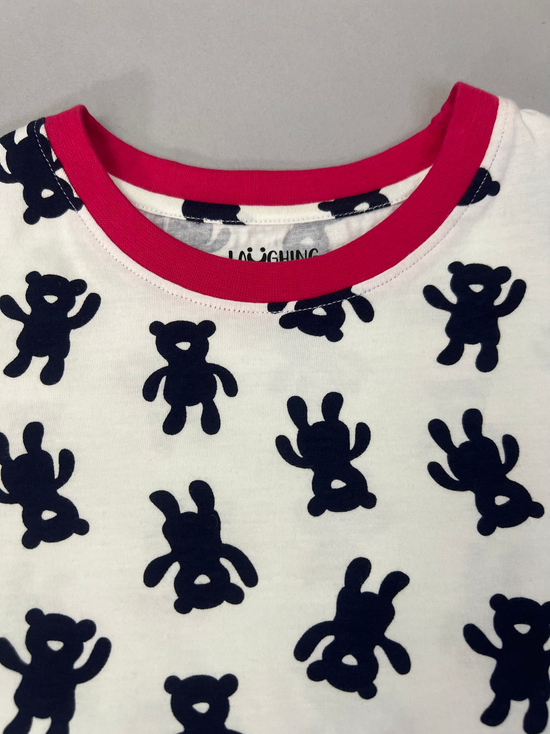 Navy Blue Striped Shorts Set For Girls