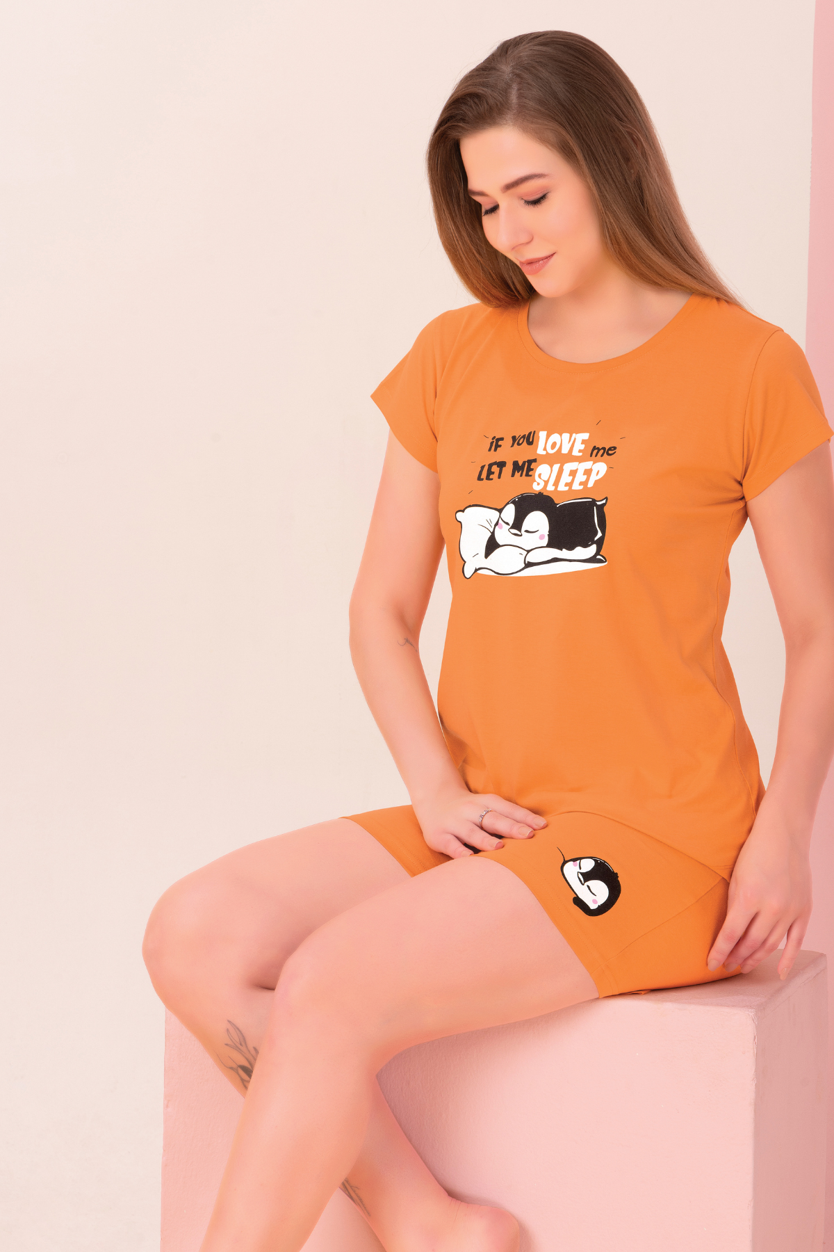 Twinning Top Shorts Set For Moms