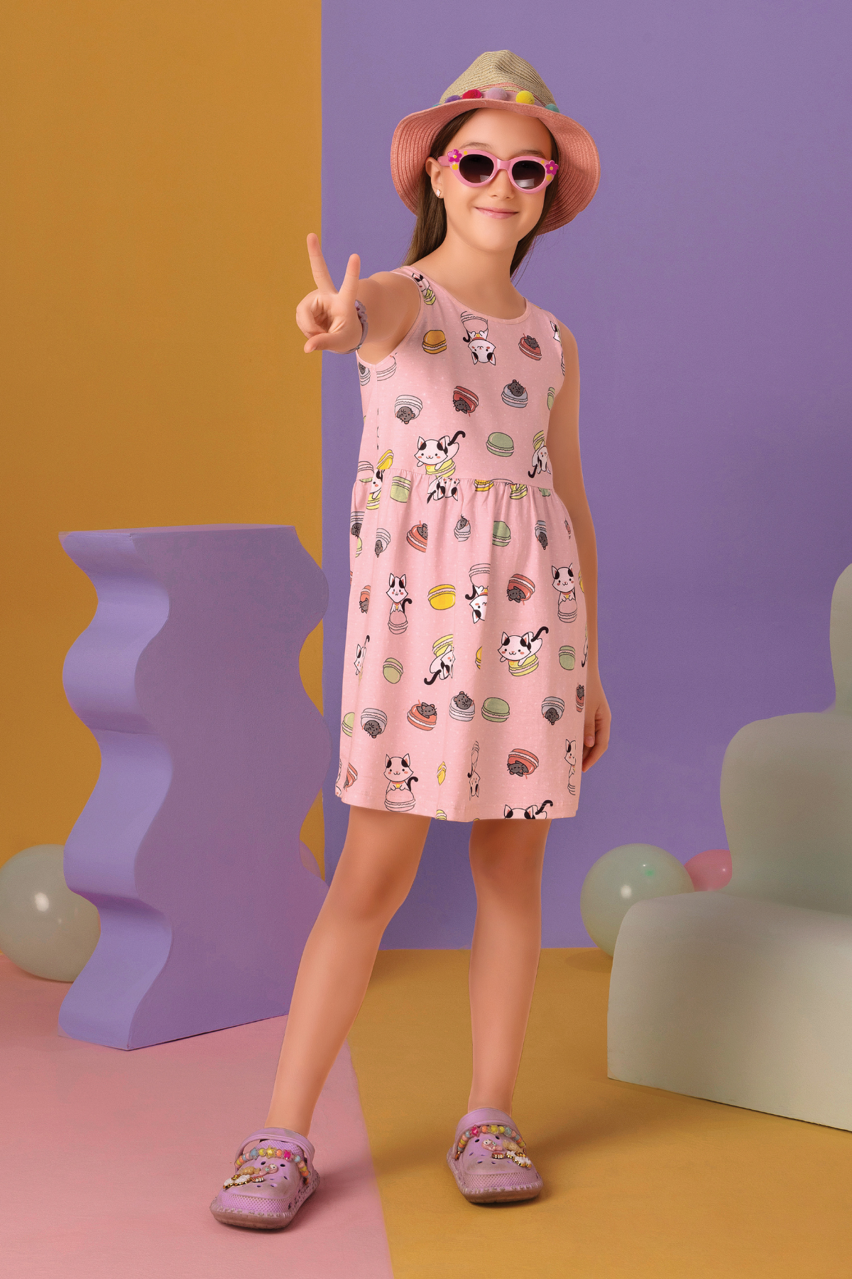 Paws & Patties Lounge Frock For Girls