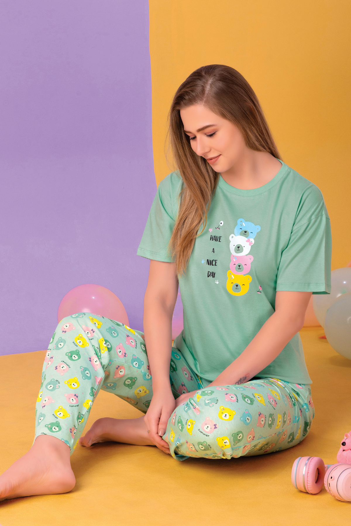 Twinning Top Pajama Set For Moms