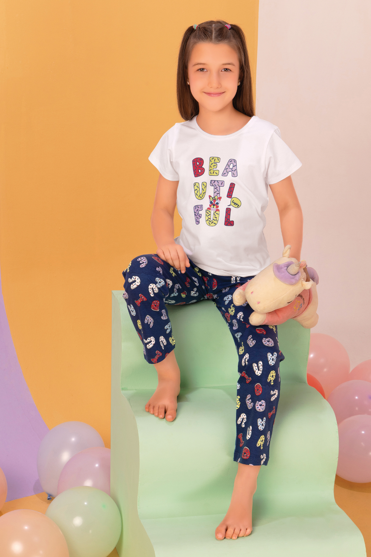 Sleep & Spell: Letter Print Pajamas