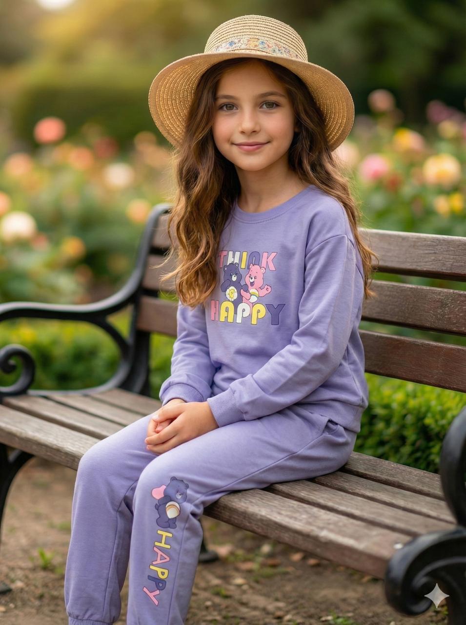 Purple Full Sleeves Track Suits For Girls TR 25074