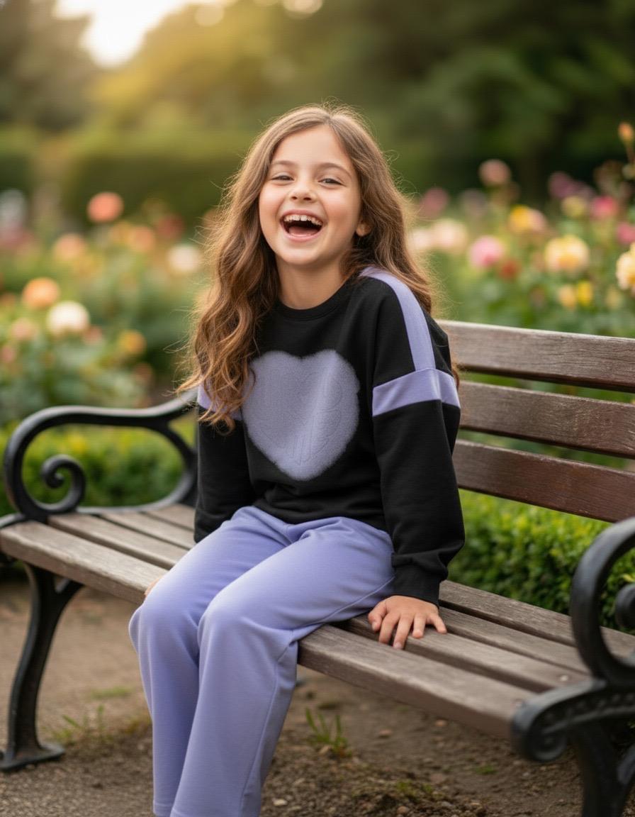 Black Full Sleeves Track Suits For Girls